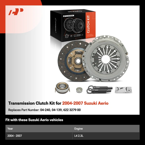 Transmission Clutch Kit for 2004-2007 Suzuki Aerio