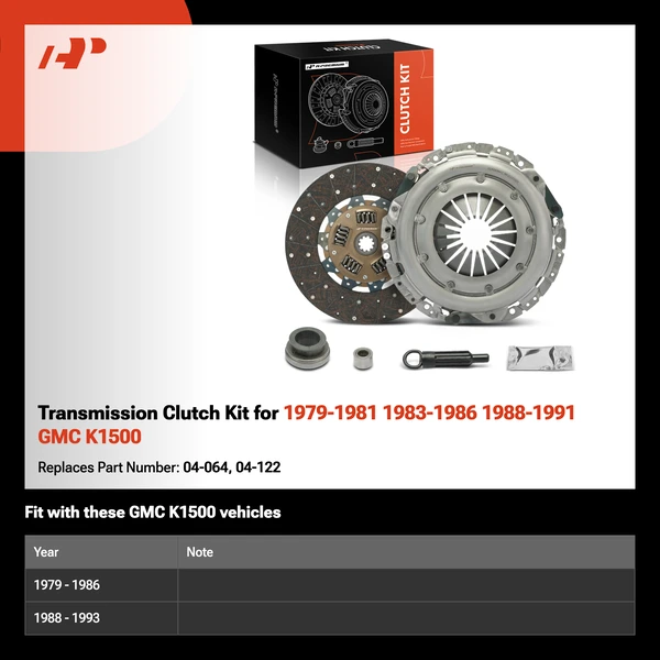 Transmission Clutch Kit for 1979-1981 1983-1986 1988-1991 GMC K1500