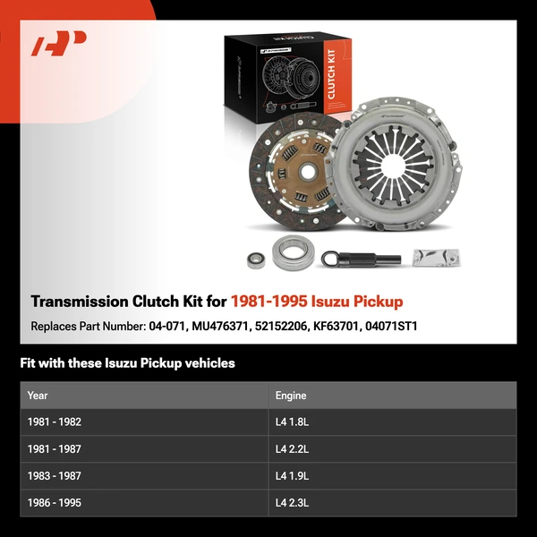Transmission Clutch Kit for 1981-1995 Isuzu Pickup