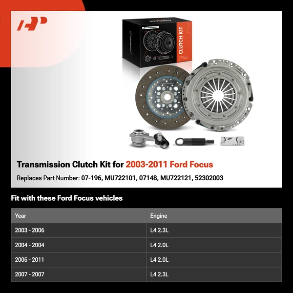 Transmission Clutch Kit for 2003-2011 Ford Focus