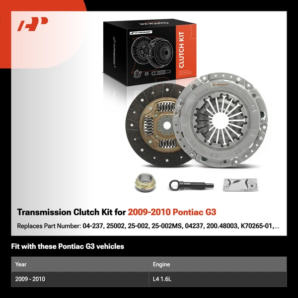 Transmission Clutch Kit for 2009-2010 Pontiac G3