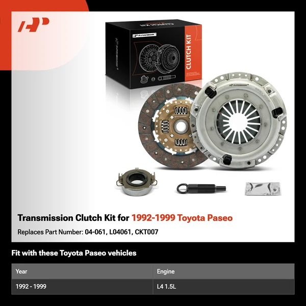 Transmission Clutch Kit for 1992-1999 Toyota Paseo