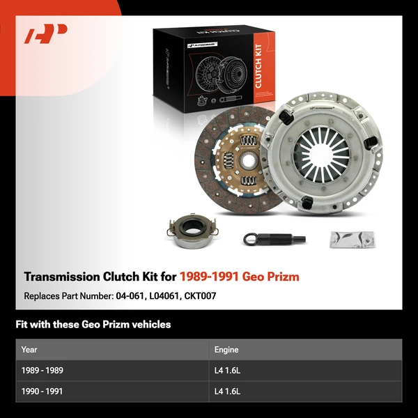 Transmission Clutch Kit for 1989-1991 Geo Prizm