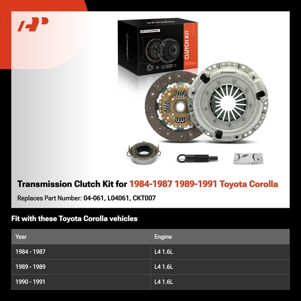 Transmission Clutch Kit for 1984-1987 1989-1991 Toyota Corolla