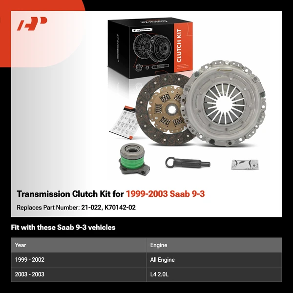 Transmission Clutch Kit for 1999-2003 Saab 9-3