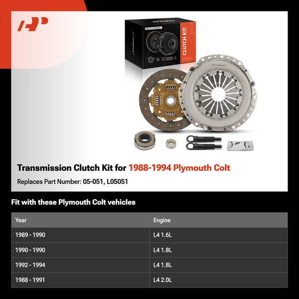 Transmission Clutch Kit for 1988-1994 Plymouth Colt