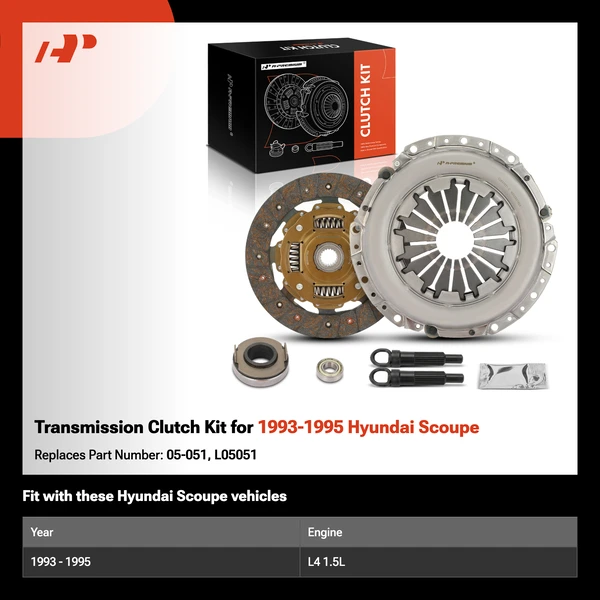 Transmission Clutch Kit for 1993-1995 Hyundai Scoupe