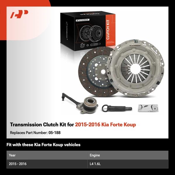 Transmission Clutch Kit for 2015-2016 Kia Forte Koup