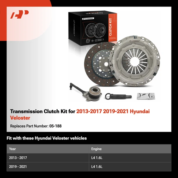 Transmission Clutch Kit for 2013-2017 2019-2021 Hyundai Veloster