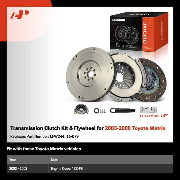 Transmission Clutch Kit & Flywheel for 2003-2008 Toyota Matrix