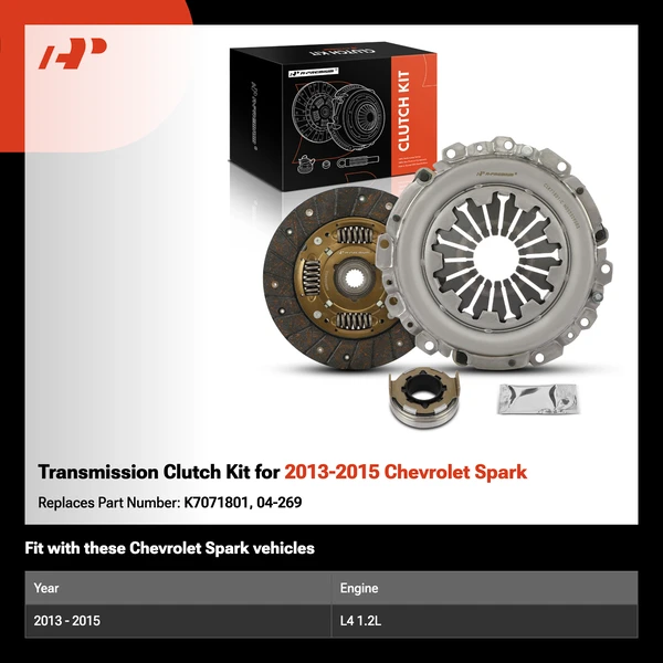 Transmission Clutch Kit for 2013-2015 Chevrolet Spark