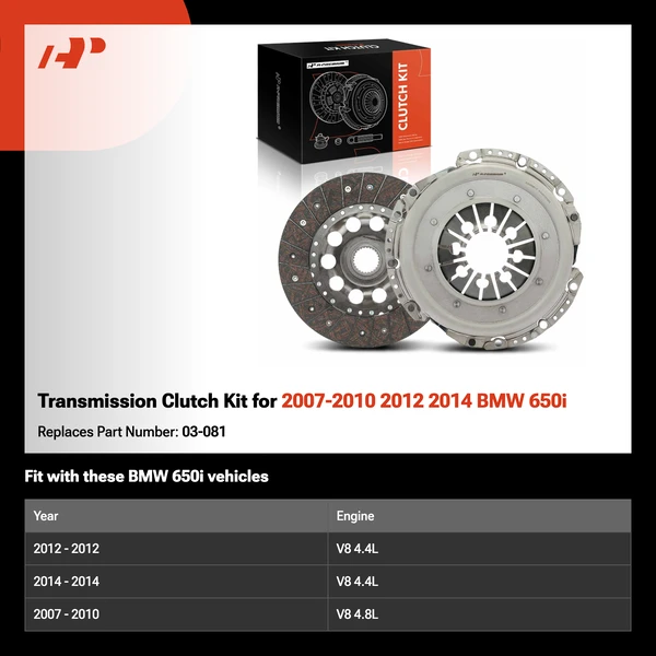 Transmission Clutch Kit for 2007-2010 2012 2014 BMW 650i
