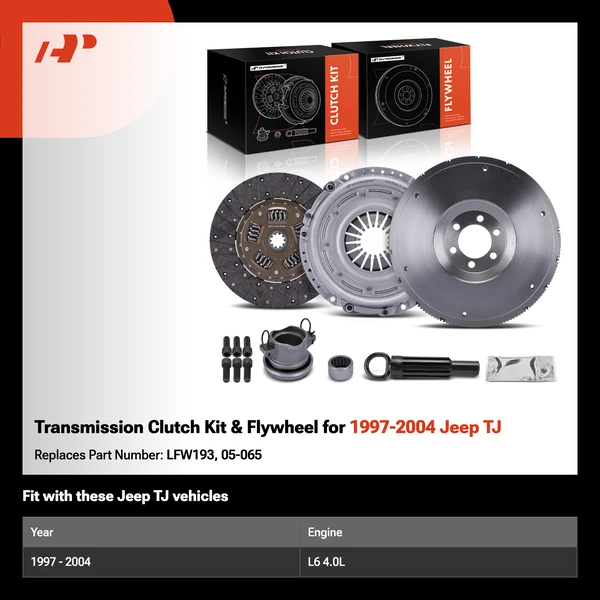Transmission Clutch Kit & Flywheel for 1997-2004 Jeep TJ
