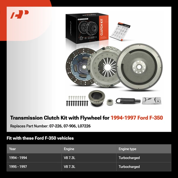 Transmission Clutch Kit with Flywheel for 1994-1997 Ford F-350