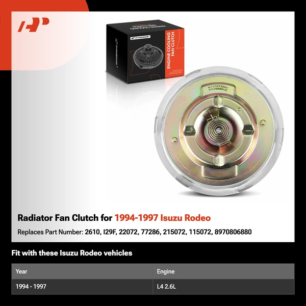 Radiator Fan Clutch for 1994-1997 Isuzu Rodeo