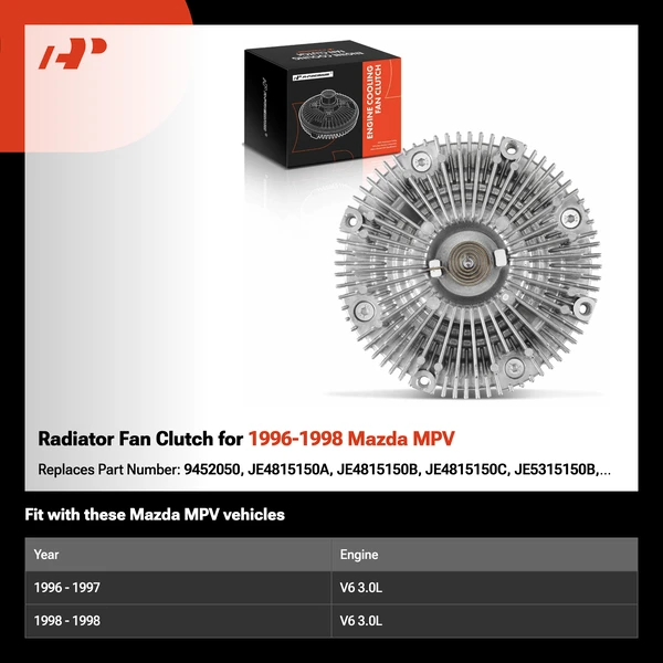 Radiator Fan Clutch for 1996-1998 Mazda MPV