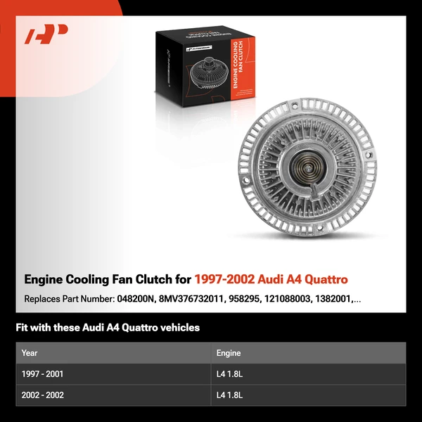 Engine Cooling Fan Clutch for 1997-2002 Audi A4 Quattro
