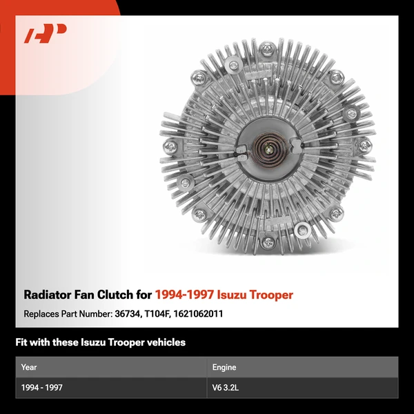 Radiator Fan Clutch for 1994-1997 Isuzu Trooper