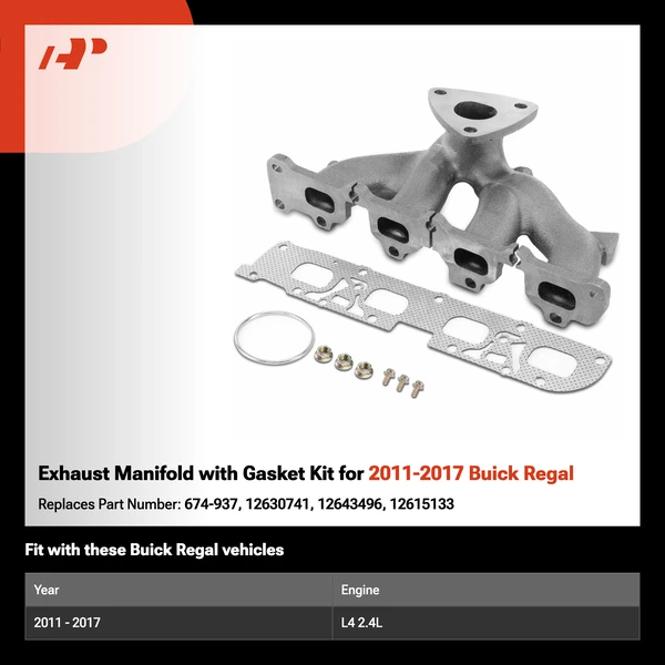 Exhaust Manifold with Gasket Kit for 2011-2017 Buick Regal