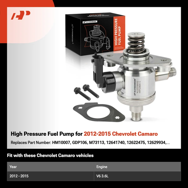 High Pressure Fuel Pump for 2012-2015 Chevrolet Camaro