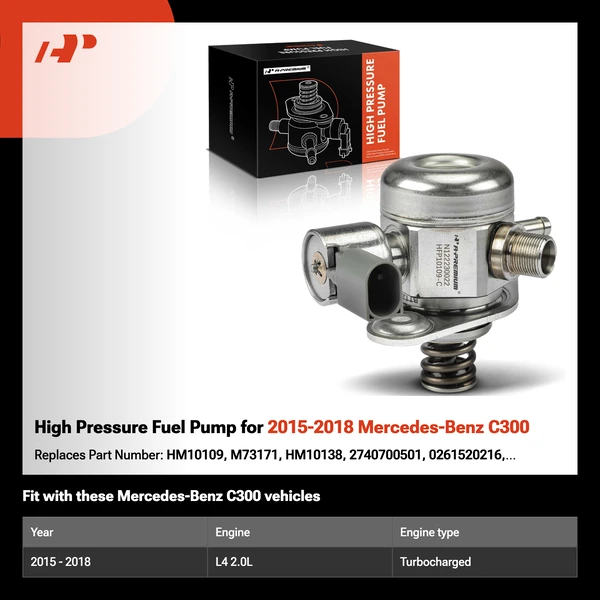 High Pressure Fuel Pump for 2015-2018 Mercedes-Benz C300