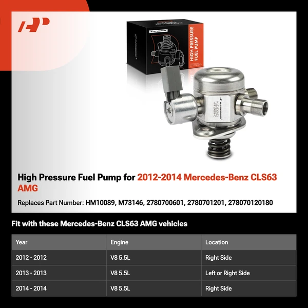 High Pressure Fuel Pump for 2012-2014 Mercedes-Benz CLS63 AMG