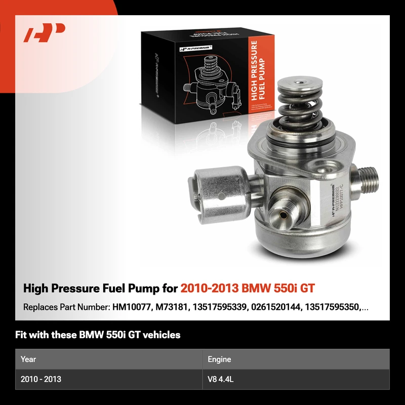 High Pressure Fuel Pump for 2010-2013 BMW 550i GT