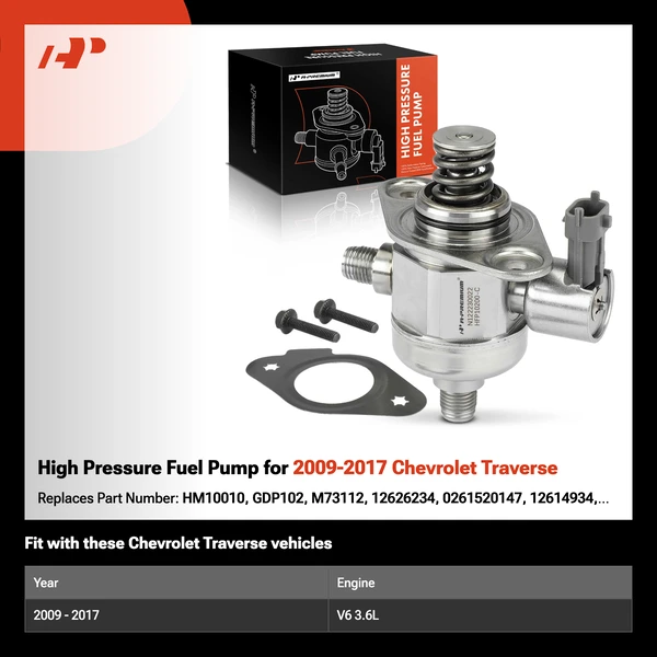 High Pressure Fuel Pump for 2009-2017 Chevrolet Traverse