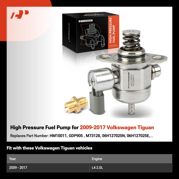 High Pressure Fuel Pump for 2009-2017 Volkswagen Tiguan