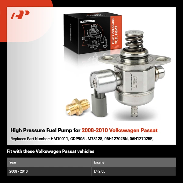 High Pressure Fuel Pump for 2008-2010 Volkswagen Passat