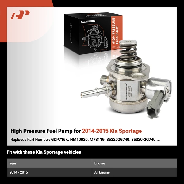High Pressure Fuel Pump for 2014-2015 Kia Sportage