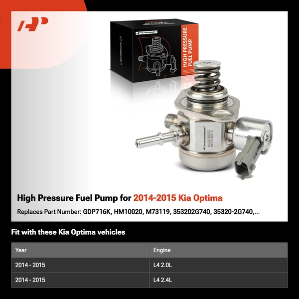 High Pressure Fuel Pump for 2014-2015 Kia Optima