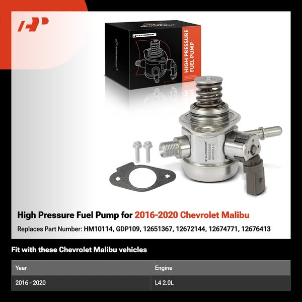 High Pressure Fuel Pump for 2016-2020 Chevrolet Malibu