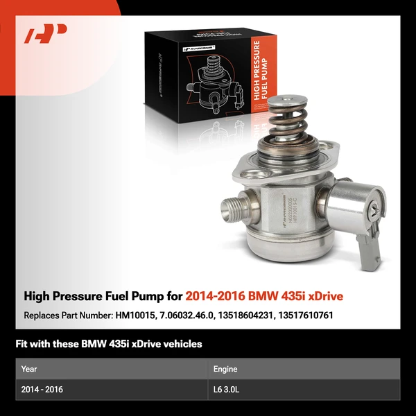High Pressure Fuel Pump for 2014-2016 BMW 435i xDrive