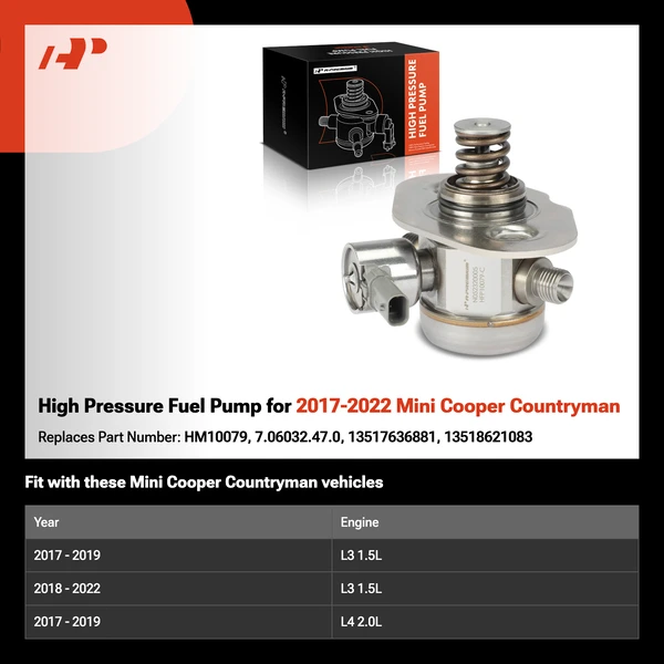 High Pressure Fuel Pump for 2017-2022 Mini Cooper Countryman