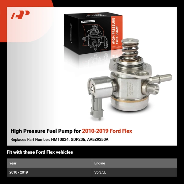 High Pressure Fuel Pump for 2010-2019 Ford Flex