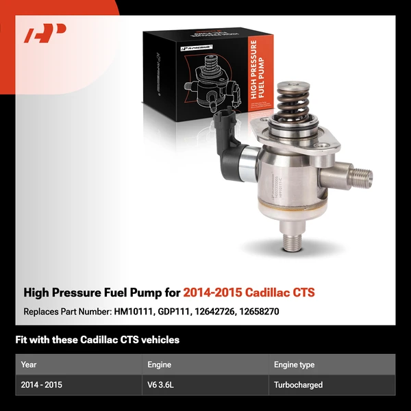 High Pressure Fuel Pump for 2014-2015 Cadillac CTS