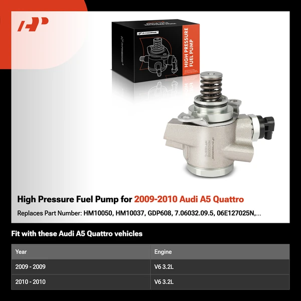 High Pressure Fuel Pump for 2009-2010 Audi A5 Quattro