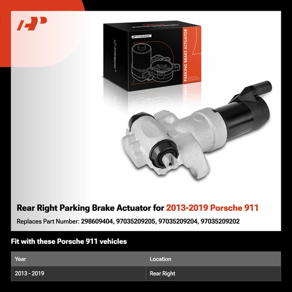 Rear Right Parking Brake Actuator for 2013-2019 Porsche 911