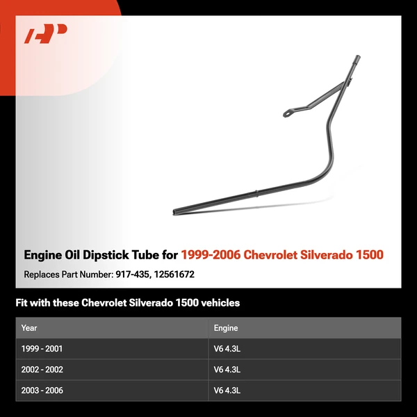 Engine Oil Dipstick Tube for 1999-2006 Chevrolet Silverado 1500