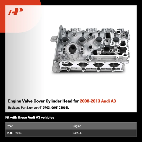 Engine Valve Cover Cylinder Head for 2008-2013 Audi A3
