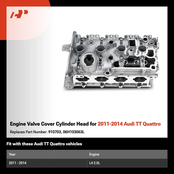 Engine Valve Cover Cylinder Head for 2011-2014 Audi TT Quattro