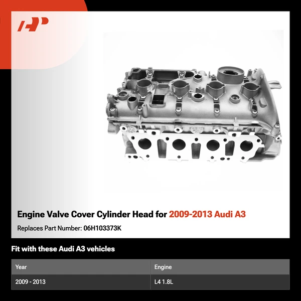 Engine Valve Cover Cylinder Head for 2009-2013 Audi A3