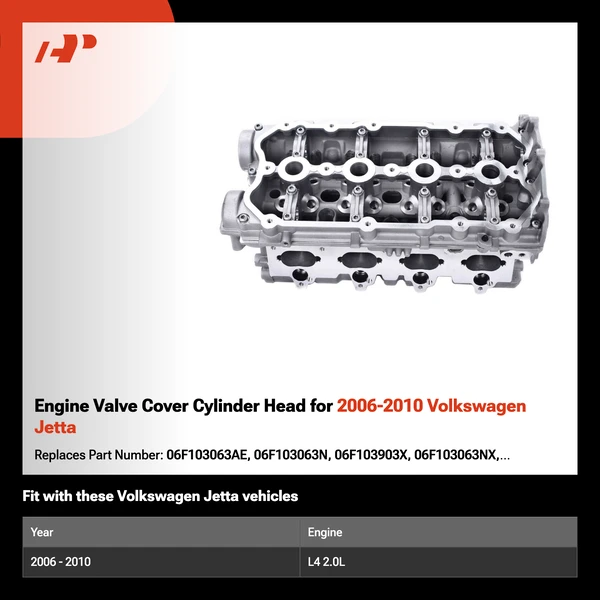 Engine Valve Cover Cylinder Head for 2006-2010 Volkswagen Jetta