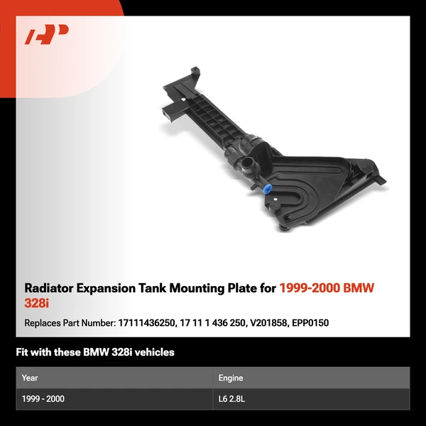 Radiator Expansion Tank Mounting Plate for 1999-2000 BMW 328i