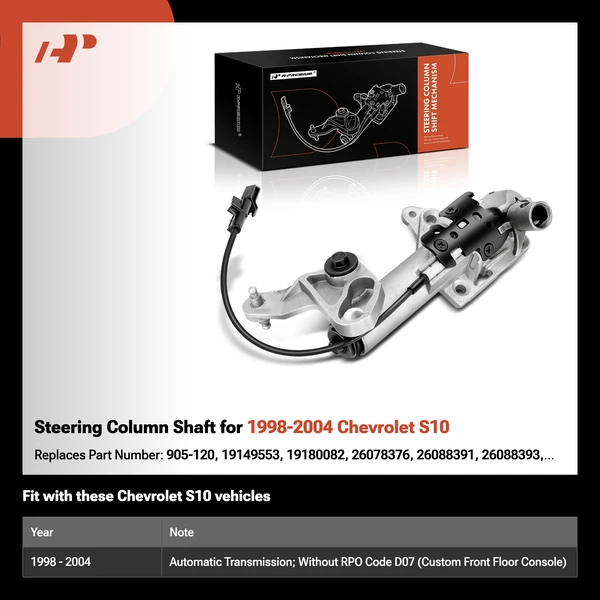 Steering Column Shaft for 1998-2004 Chevrolet S10
