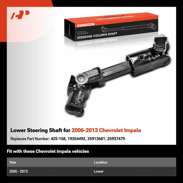 Lower Steering Shaft for 2006-2013 Chevrolet Impala
