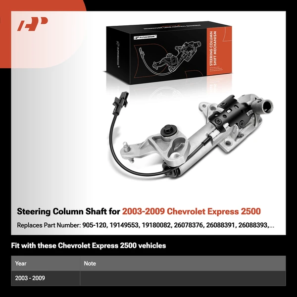 Steering Column Shaft for 2003-2009 Chevrolet Express 2500