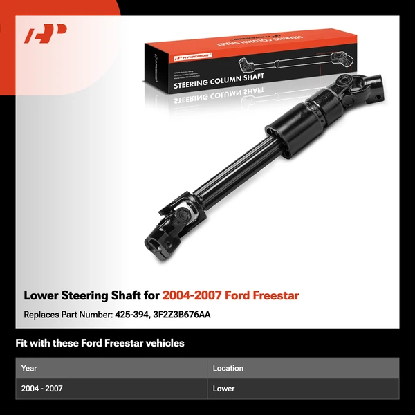 Lower Steering Shaft for 2004-2007 Ford Freestar