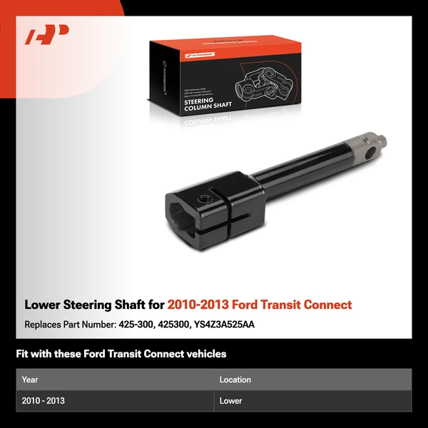 Lower Steering Shaft for 2010-2013 Ford Transit Connect